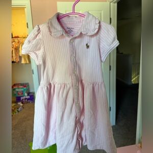 Ralph Lauren Light Pink Button-Up Dress